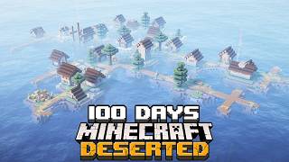 I Survived 100 Days in a DESERTED CIVILIZATION in Minecraft