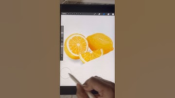 Drawing a lemon #digitalart #procreate