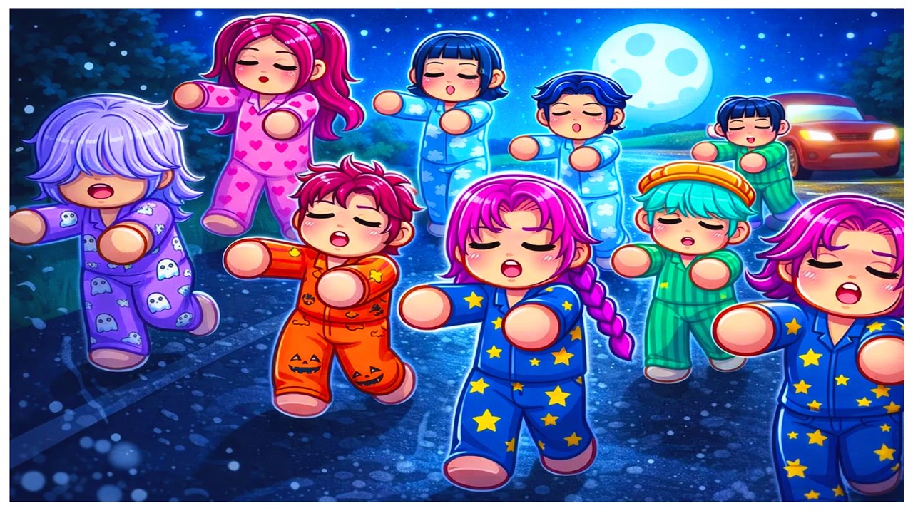 Los OCTUPLETOS KPOP caminaban DORMIDOS a las 3AM… | Kpop Demon Hunters en Roblox