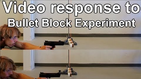 video response to Bullet Block Experiment (Veritasium)