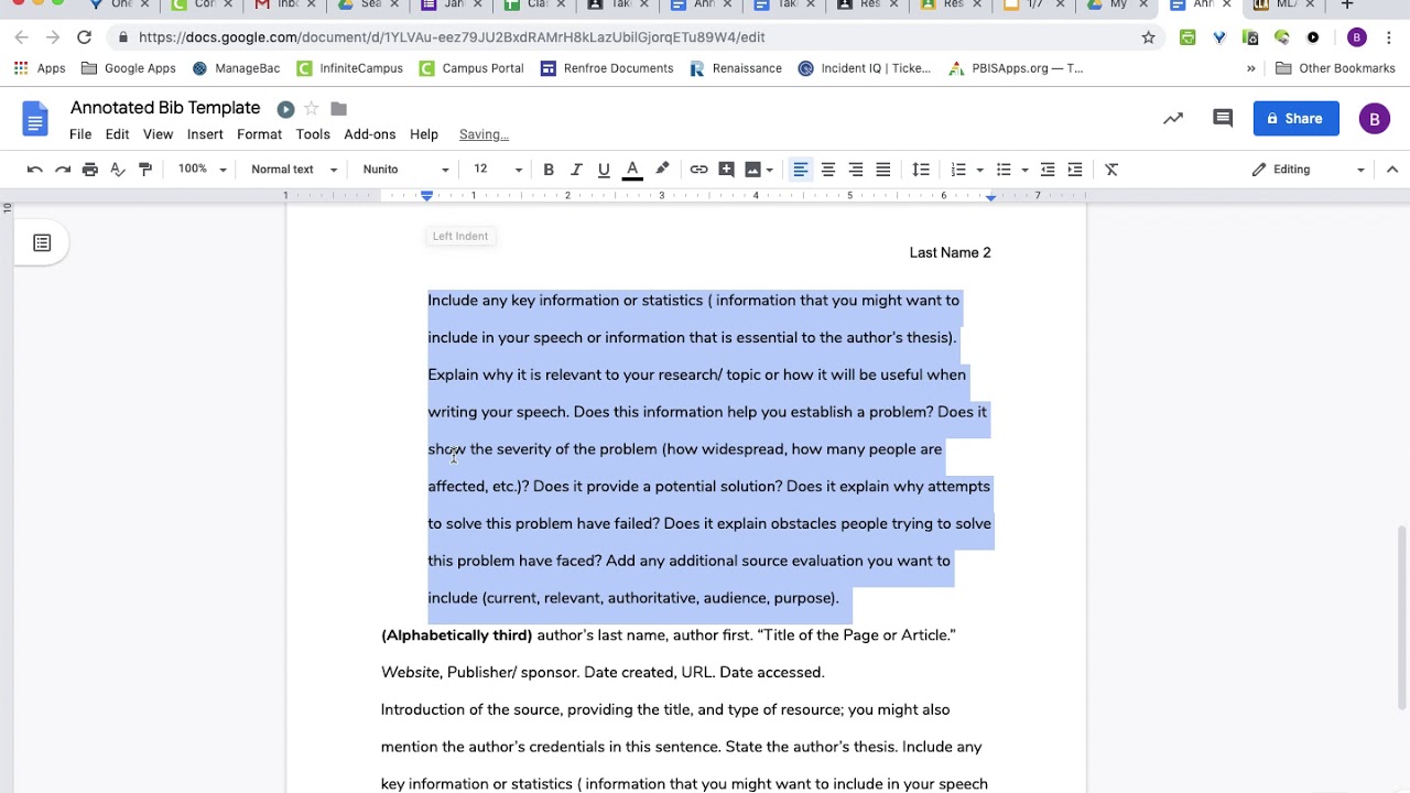How to Format Citations and Annotations for MLA Annotated Bib - YouTube