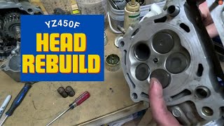 Cylinder Head Rebuild 2003 Yamaha YZ450F Episode 5