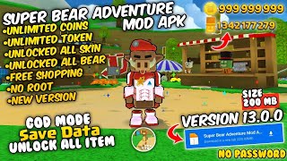 Super Bear Adventure Mod Apk New 2026 V13.0.0 - Unlimited Money & Unlock All Skin screenshot 1