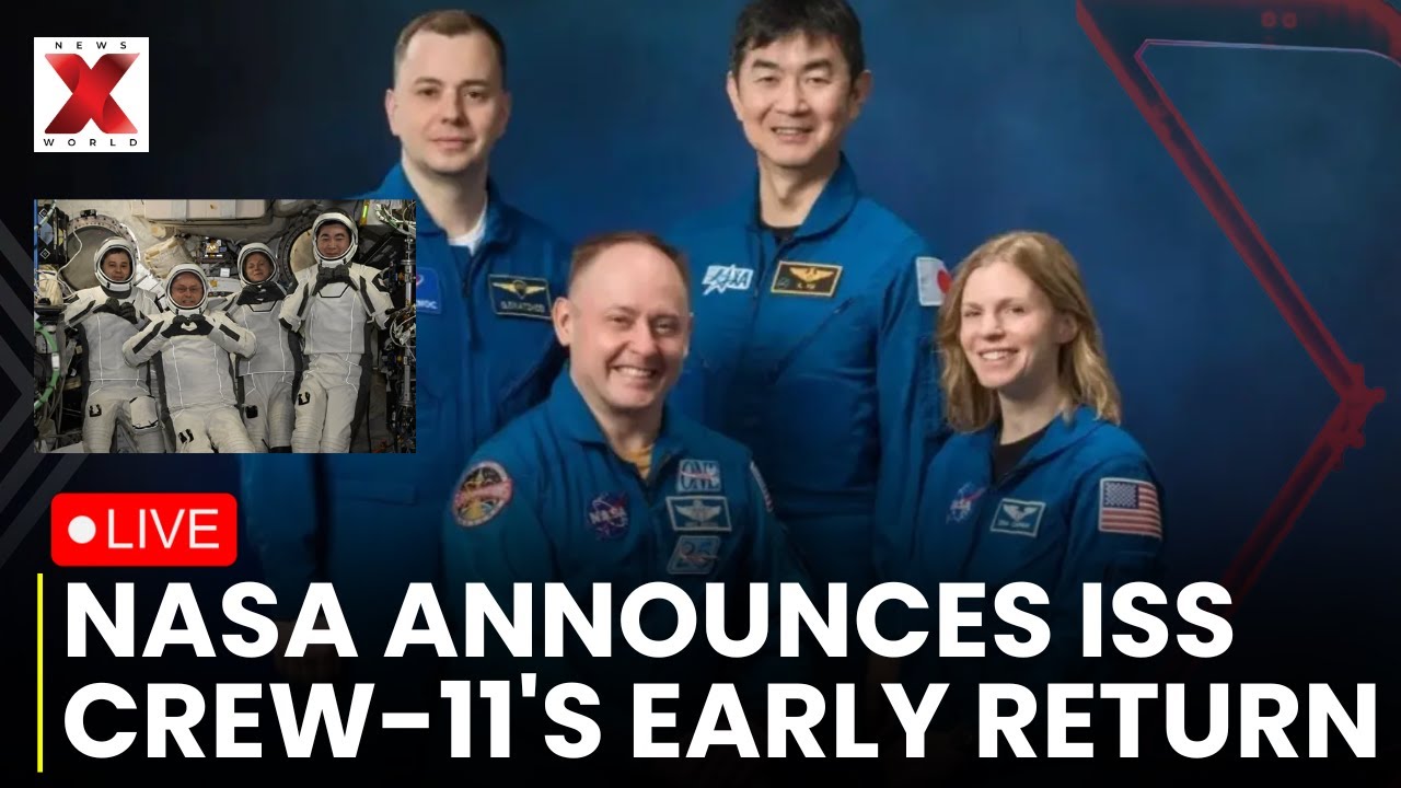 ISS LIVE: ISS Command Changes as Medical Issue Triggers Early Crew 11 Return | Space Station