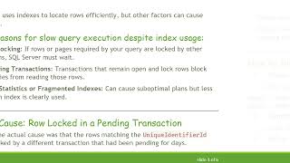 Why SQL Server May Avoid Using Existing Indexes: Understanding Slow COUNT Queries