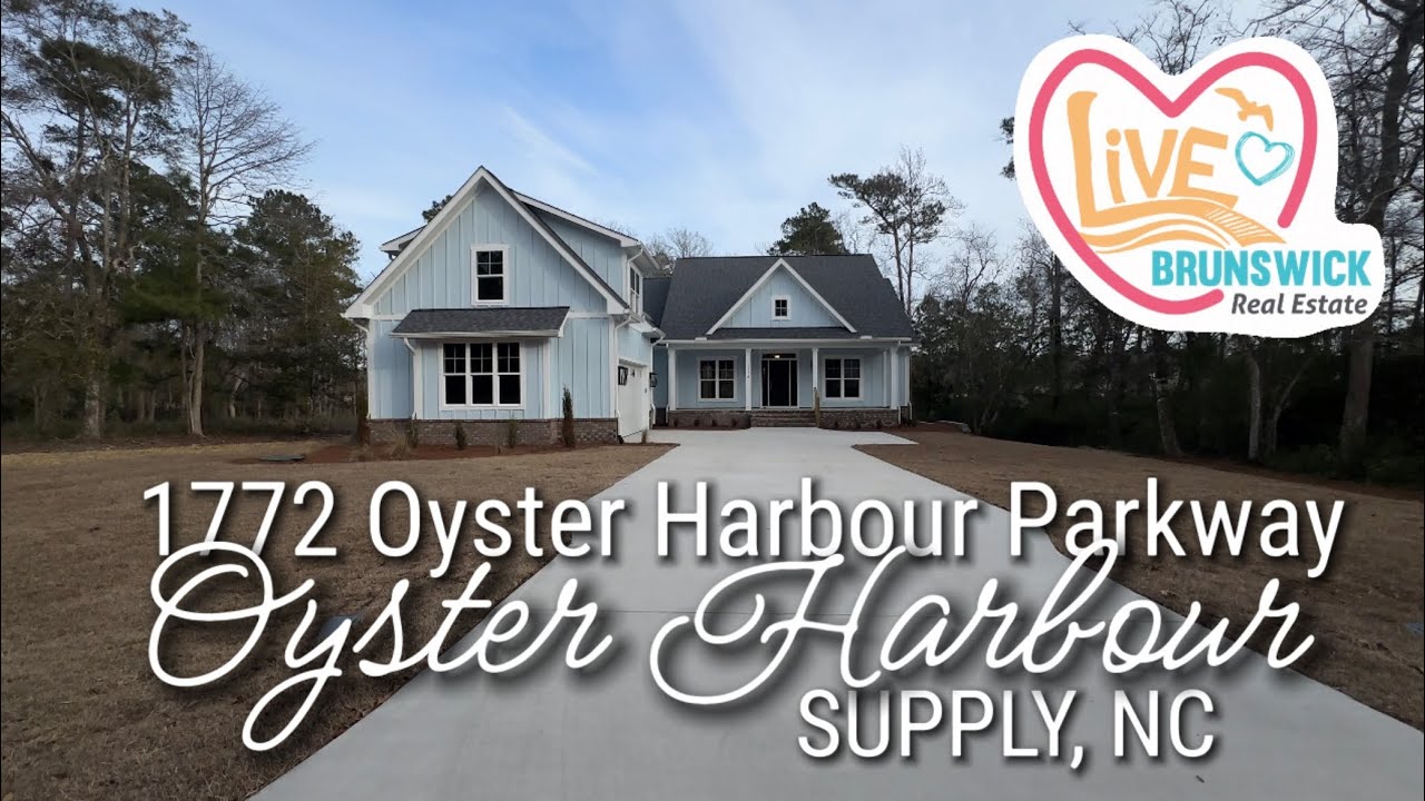 1772 Oyster Harbour Parkway 😊 Salt Aire Custom Homes in Oyster Harbour 😎 Supply NC 🎥