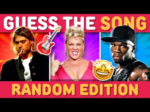 GUESS THE 40 RANDOM SONGS 🤩 🎸 🎙️ | Music Quiz