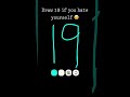 Draw 19 if you hate yourself but.....