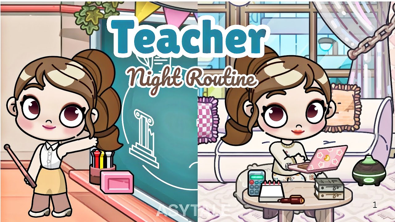 My Night Routine as a Teacher!📖🌙 | ASMR | Avatar World
