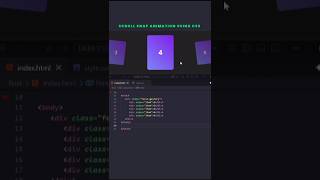 🔥 Scroll Snap Animation using Pure CSS #cssanimation #coding #webdesign #programming