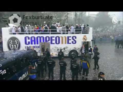 La Undécima is here in Madrid 1 /ფეხბურთელებმა წარმატება ფანებთან ერთად ქუჩებში იზეიმეს