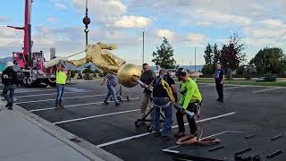 Star Valley Temple Angel Moroni replacement