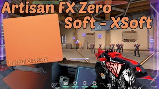 Artisan FX Zero Soft vs XSoft Review on Valorant (Best mousepad for FPS 2024 ?) screenshot 3