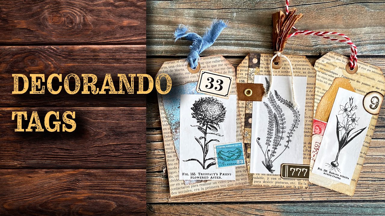 Decorando Tags. Mi nuevo kit digital de Números.