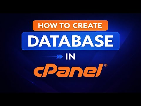 How to Create a MySQL Database in cPanel – Step-by-Step Tutorial