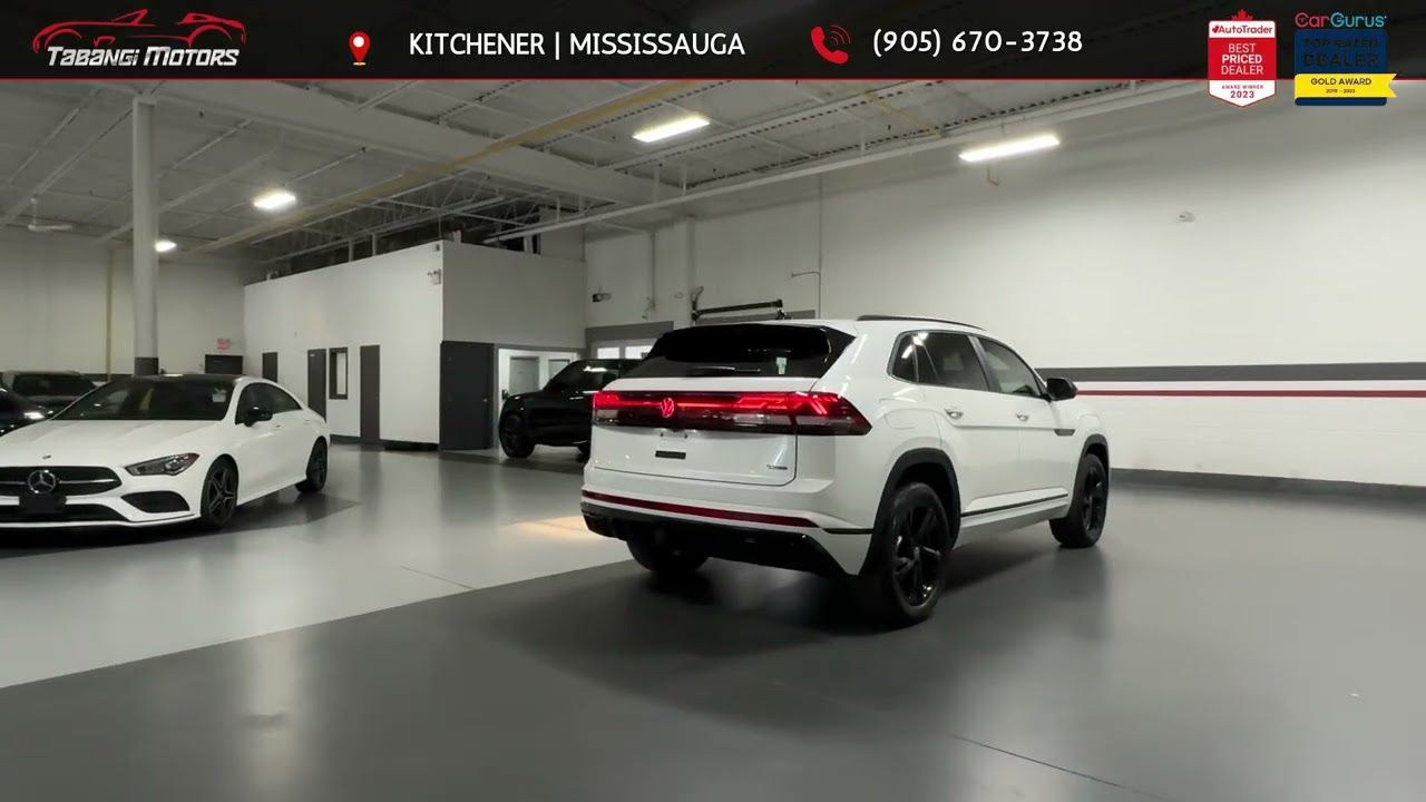 2025 Volkswagen Atlas White  32986 KMs, Stock- 18181