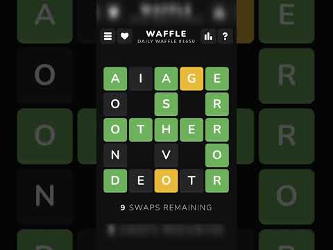 Waffle #1650 - July 29, 2026 Solution #waffle #waffleanswer #dailywaffle