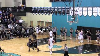 Trinity's Nathaniel Dieudonne  dunk to end the half vs North Oldham 12/6/11