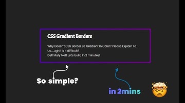 🔥CSS Gradient Borders made Easy!! in just 2 mins 🤯