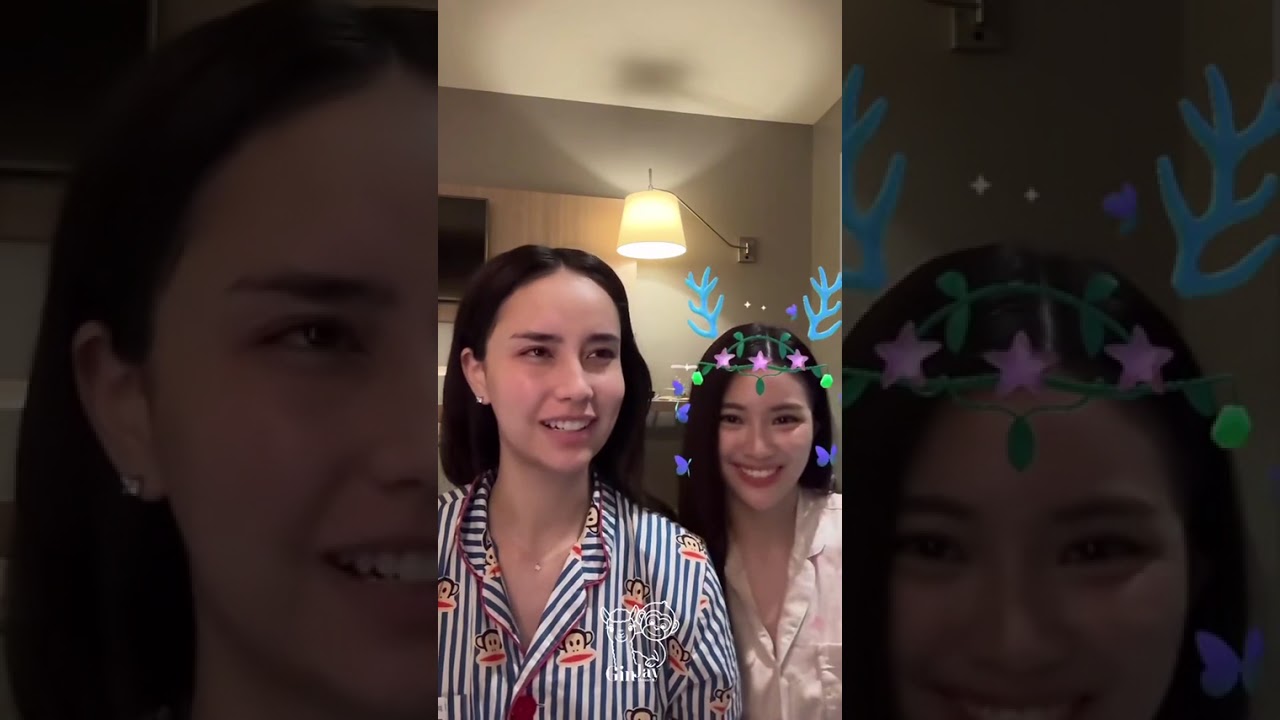 เมามอยเรื่อยเปื่อย😜😉อยู่ด้วยกันน่ารักดี❤️😍#ginny #jayna #ginj #ginjay #shorts 