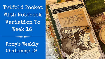 Trifold Pocket with Notebook | Roxy