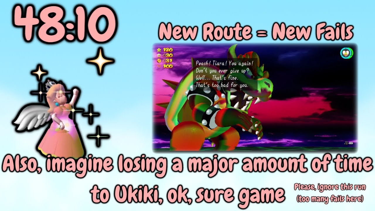 【SM64 EX Speedrun】Super Princess Peach in 48:10