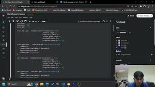 Rock paper scissors game with computer vision