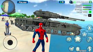 Rope Frog Ninja Superhero and Military Tank in Open World Game - Android Gameplay screenshot 3