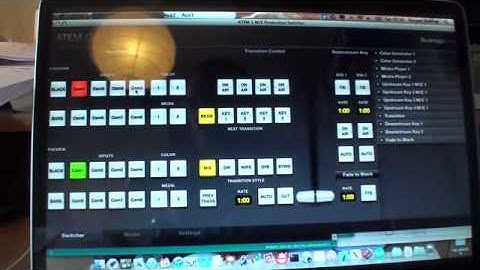 ATEM 1M/E Switcher connected to an Arduino
