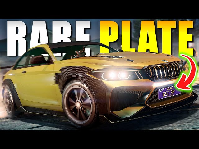 GTA 5 Online How to Claim Rare Car Plate (LS Panic Plate) This
