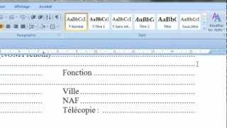 Les Tabulations Dans Un Document