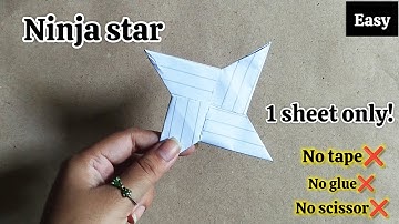 Paper Ninja Star  Shuriken [Full Tutorial]/Ninja Star Kaise Banaen/Origami Ninja Star/Paper Shuriken