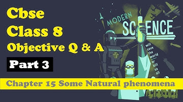CBSE Class 8 Science objective MCQs question with answer Ch 15 Some Natural phenomena Part 3