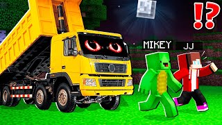 How Mikey and JJ Escape From DUMP TRUCK MONSTER at 3AM ? Minecraft Maizen