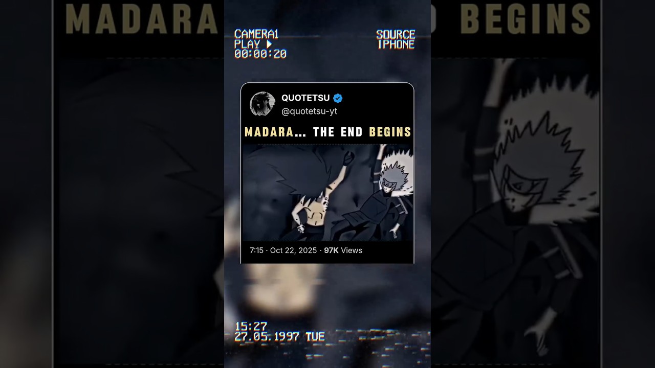 The name itself carries fear… Madara Uchiha ⚡🔥