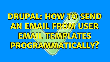 Drupal: How to send an email from user email templates programmatically? (2 Solutions!!)