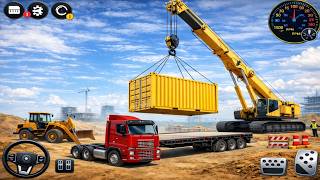 Modern Construction Simulator 3D – Giant Crane Lifting Heavy Load | Heavy Machinery Gameplay 2026 screenshot 2