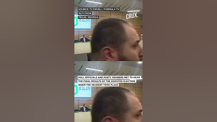Caught On Cam: Georgia Election Commission Chief Doused In Paint After Divisive Parliamentary Vote