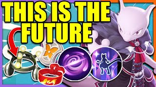 DEFENDER EXP SHARE MEWTWO X is a BUILD from the FUTURE | Pokemon Unite