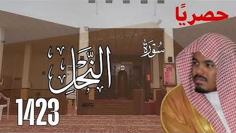 حصريًا - سورة النحل من تراويح رمضان 1423 كاملة - الشيخ ياسر الدوسري