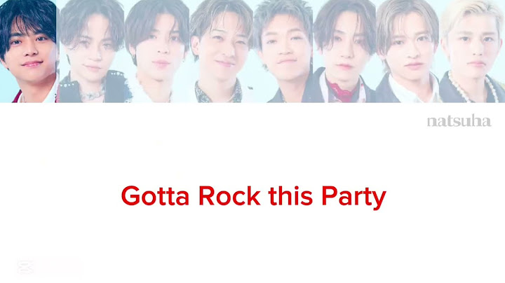 timelesz "Rock this Party" 【歌割り/パート割り】