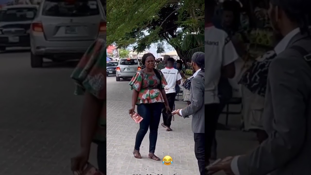 A man force fully giving ads paper to people | Funny Prank videos