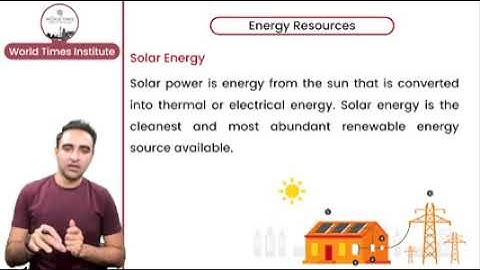 General science CSS - energy resources