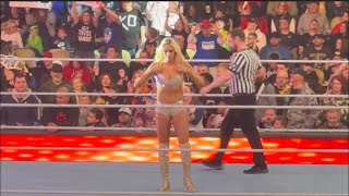 Charlotte Flair dancing during Smackdown Commercial Break