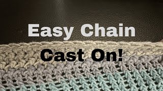 My Go-To Cast On: Chain Cast On Without Crochet Hook-Beginner Friendly! screenshot 1