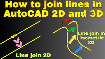 How to Join Lines in AutoCAD 2d and 3d | how to join the line in autocad