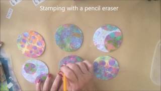 #EveryDayArtHop - Mixed Media Refrigerator Magnets