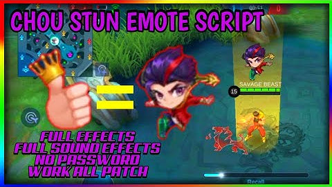 [New] - Chou New S.T.U.N. Emote Script | No Password || With Back Up File!