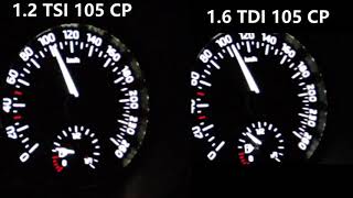 0-200 SKODA OCTAVIA 1.2 TSI 105 CP VS SKODA OCTAVIA 1.6 TDI 105 CP