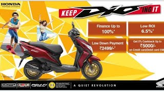 down payment for dio scooty